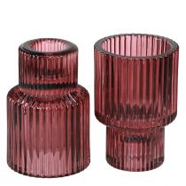 Prodotto Portacandele portacandele in vetro Bacca H8cm 4 pz