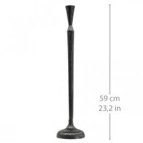 Prodotto Candeliere Candeliere Nero Metallo Ø13cm H59cm