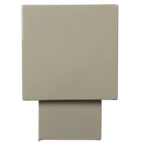 Prodotto Vaso cubico verde, 22 cm, con supporto rialzato