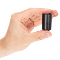 Prodotto Portacandele magnetico rotondo, nero opaco, per candele coniche da 25 mm, confezione da 4 pezzi