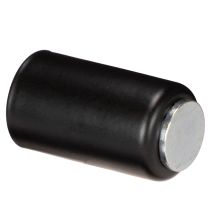 Prodotto Portacandele magnetico rotondo, nero opaco, per candele coniche da 25 mm, confezione da 4 pezzi