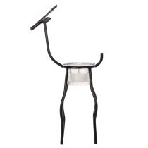 Prodotto Portacandele a forma di renna con lumino in vetro, 28 cm