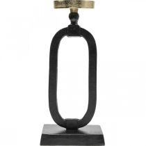 Prodotto Candeliere in ghisa decorativa in oro nero Ø10,5cm 36cm