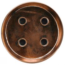 Prodotto Ciotola portacandele per 4 candele a stecco bronzo anticato Ø22cm