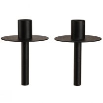 Prodotto Portacandele per bottiglie metallo nero H12cm 2pz