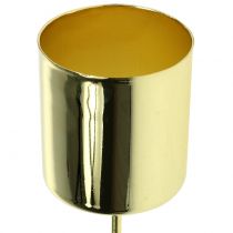 Prodotto Portacandele per candele a bastoncino oro Ø3,5 cm H4 cm 4 pz