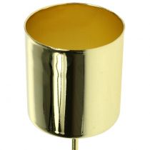 Prodotto Portacandele per candele coniche oro Ø3.5cm H4cm 4 pezzi