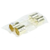 Prodotto Portacandele per candele coniche, oro, Ø3,2cm, H4cm, 4 pezzi
