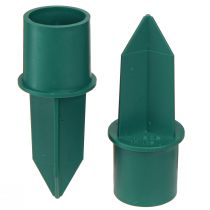 Prodotto Portacandele per candele a bastoncino plastica verde Ø2,2 cm 5 pz