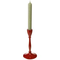 Prodotto Portacandele per candele coniche Portacandele conico Rosso H17cm