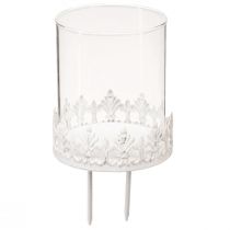Prodotto Portacandele con portacandele a spina bianco H8cm 4 pz