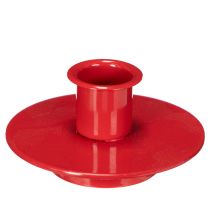 Prodotto Piccoli portacandele rossi per candele affusolate da 8 cm, 3 pezzi