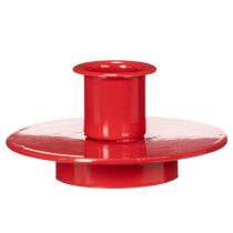 Prodotto Piccoli portacandele rossi per candele affusolate da 8 cm, 3 pezzi