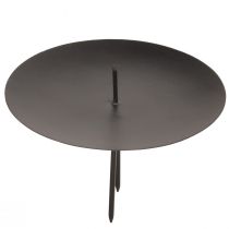 Prodotto Portacandele per tappare in metallo per l&#39;Avvento nero Ø8cm 4 pz