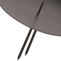 Prodotto Portacandele a innesto in metallo nero Ø9cm 4 pz