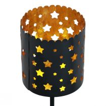 Prodotto Portacandele Corona dell'Avvento da attaccare oro nero Ø6cm 4 pezzi