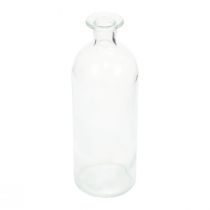Prodotto Portacandele bottiglie decorative mini vasi in vetro trasparente H19,5 cm 6 pezzi