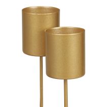 Prodotto Portacandele spina portacandele bastone oro 3,5×4 cm 4 pz