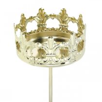 Corona portacandela, decorazione candela Natale, portacandele per ghirlanda dell&#39;Avvento dorato Ø5,5 cm 4 pezzi