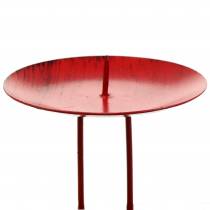 Prodotto Portacandele a innesto rosso Ø9cm 4 pz