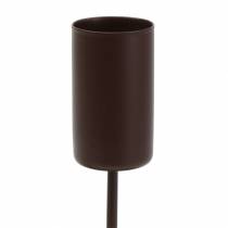 Prodotto Candeliere per candele stick marrone Ø2.3cm H14cm 4pz