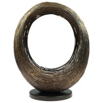 Portacandele scultura decorativa in metallo portacandela H45cm