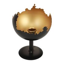 Decorazione da tavola Portacandele natalizio in metallo 15,5 cm Ø12 cm