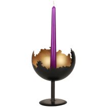 Decorazione da tavola Portacandele natalizio in metallo 19 cm Ø15 cm