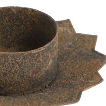 Prodotto Portacandele per attaccare portacandele marrone H8,5cm 4pz