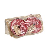 Prodotto Portacandele da attaccare rosso Ø8cm 4 pezzi