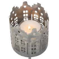 Prodotto Portacandele e portalumini con punta, design a forma di casa, 6 cm, 2 pezzi