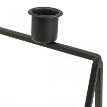 Prodotto Candeliere Candeliere Nero Ghirlanda dell'Avvento L38cm H31cm