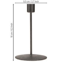 Prodotto Portacandele in metallo portacandele marrone antico H16cm 2 pezzi