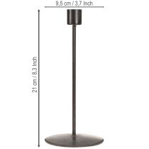 Prodotto Portacandele portacandele marrone antico H21,5cm 2 pezzi