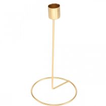 Prodotto Candeliere portacandele a bastoncino decorativo in metallo dorato Ø10cm H20cm