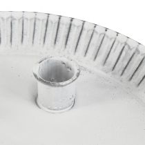 Prodotto Stampo per torta piatto candela con 4 portacandele bianco Ø25cm