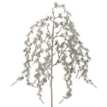 Prodotto Ramo di pino artificiale con pigne, ramo di pino decorativo, artificiale, 80 cm, 3 pezzi