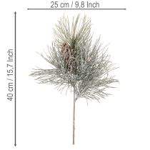 Prodotto Ramo di pino artificiale con pigne, invernale, 40 cm