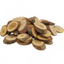 Dischi di legno deco spruzza legno di pino ovale Ø4-5cm 500g