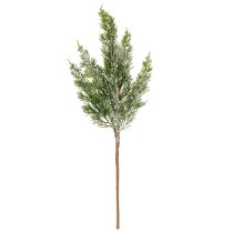 Prodotto Ramo di pino artificiale ricoperto di neve per composizioni floreali e decorazioni dell'Avvento, 40 cm, 3 pezzi