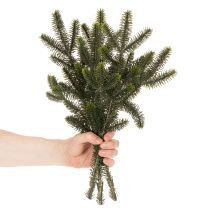 Prodotto Ramo di abete artificiale per decorazioni e composizioni da tavola, 45 cm, 3 pezzi