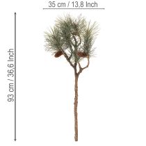Prodotto Ramo di pino artificiale con pigne, decorazione per soggiorno, 93 cm