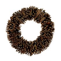 Ghirlanda di pigna tonda piatta Ø30cm