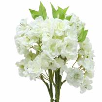 Ramo di ciliegio crema 45 cm 3 pezzi per la decorazione