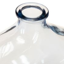 Prodotto Piccolo vaso in vetro trasparente moderno mini vaso in vetro blu 11×6×10cm 3 pezzi
