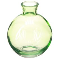 Prodotto Piccoli vasi in vetro, mini vasi a bulbo, verde, Ø7,5cm, H9cm, 6 pezzi