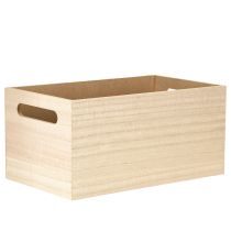 Prodotto Piccola scatola di legno scatola di legno fiori farfalla 30x18cm