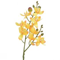 Piccola orchidea Phalaenopsis artificiale gialla 30 cm