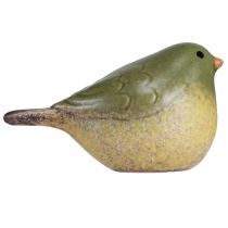 Prodotto Piccolo uccello in ceramica decorazione in ceramica verde primavera 8,5 cm 4 pz