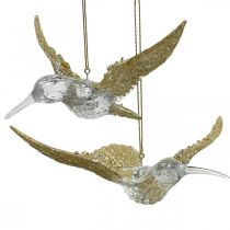 Prodotto Ornamenti per alberi di Natale ciondolo colibrì uccello 11,5/14 cm set di 2